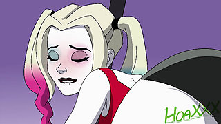 DC Harley Quinn and Poison Ivy Rimjob