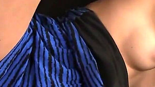 Hot Binky Bangs gets naked and sucks huge cock for cum in mouth
