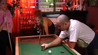 Dolores Dirty - The Bravest Of The Three Girlfriends In The Billiard Salon Gets A Blowjob From The Boss Dj