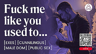 ASMR Audio Porn: Dominant Ex Eats Your Pussy and Fucks You from Behind in Public Alley - Erotic Audio for Women