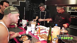 Marvelous DJ at orgy movie