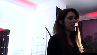 Cleo a French brunette fucked in stockings