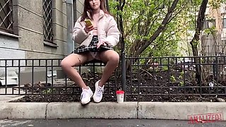 Hot Pearl: Horny Russian Fuck Doll Gets Her Asshole Drilled