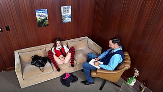 Naughty college girl Nikki Nicole plays with her tight pussy before getting laid