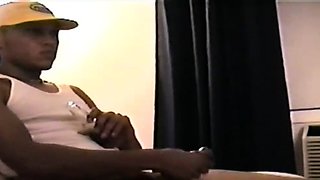 Skinny latino dude enjoys solo wanking