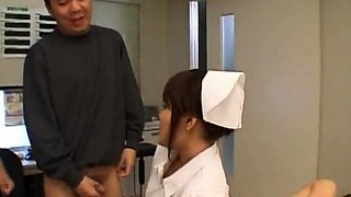 Filthy japanese nurse sucks