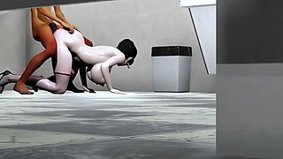 Cheating Wife Babe in Pixels: a Bigboob Fan - 3D Animationtasy