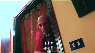 Gorgeous brunette with hairy pussy has fun with a big cock