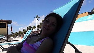 - Step Sister Strips Down
