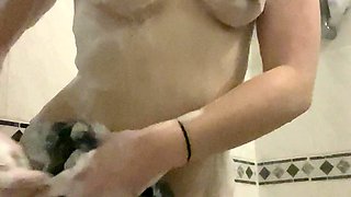 Small titted brunette amateur anal nailed at home