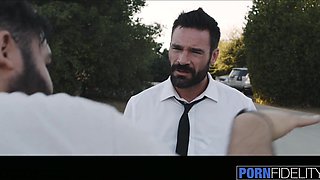Inked MILF Anna Bell Peaks gets her pussy railed by the pool
