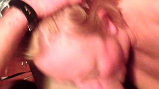 Blonde Busty's Wild Passion with Cum on Ass