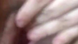 Rubbing My Clit Fucking My Fat Wet Hairy Pussy with Rabbit