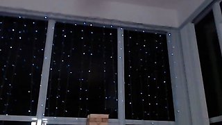 Blonde tight pussy babe solo toy fun in glamour masturbation