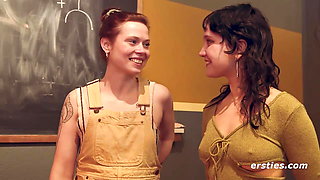 Ersties - Lesbian Strip Bowling with Hannah M and Sarah K