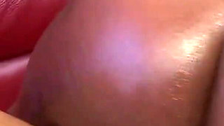 Hot oiled ebony fucked from BBC cock