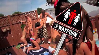 3Way Porn - Two HottiesFuck Outdoor on the Farm