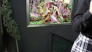 Sexy MILF with nasty boobs gets fucked and sprayed with a warm load