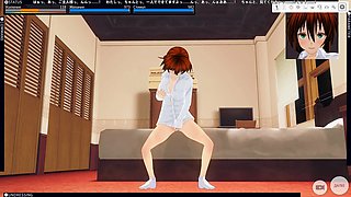 3D Hentai Redhead Little Stepsister Masturbates in the Bedroom
