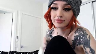 Horny amateur web cam teen girl takes a toy deep inside