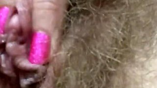 I Came Twice During My Phase! Close up Hairy Pussy Big Clit Punishing Dripping Wet Orgasm