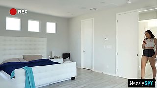 Nanny Let's Boss Borrow Her Fuck Hole After Getting Caught Playing With Her Toys