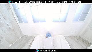Beautiful Japanese girl Yume Hanaoka sucks cock before hot fucking,in VR.
