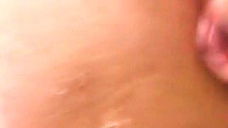 Teen Oiled Perfect Ass Handjob and Cum on Butt