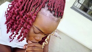 Cute black Farah Dundee enjoys rough sex