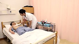 Japanese fantasy babe in uniform sucking