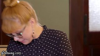 Girlsway hot threeway at the library with Penny Pax & Karla Kush