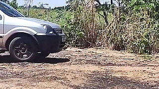 Couple Goes Camping on Halloween and His Wife Ends up Being Fucked by Monster