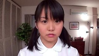 Subtitled tan Japanese amateur double handjob blowjob