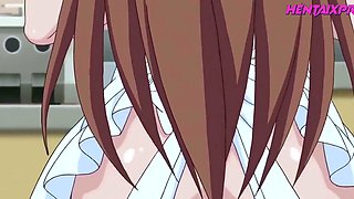 Uncensored Hentai Hot Romantic Sex in the Kitchen