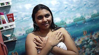 Bath with Step Sister and Romance Sex Part 1,vaishnavy and Sharun Raj Bath Romance with Sex, Malayali Couple Bath Romance