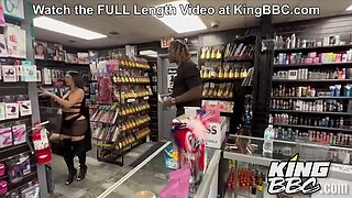 Glory Hole Blowjob for PAWG Valerie Kay by BBC King Louie Smalls - Deep Throat & Doggystyle Fuck