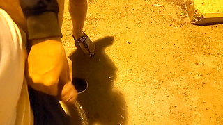 Wild Night and Friend Films Us in the Hotel Pool