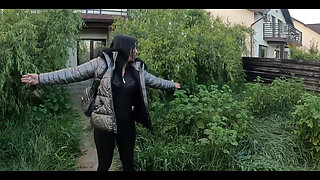 A Lot of Cum on My Shiny Down-jacket From the Gardener 270- Preview