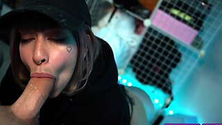 Czech amateur blowjob and fucking POV in public