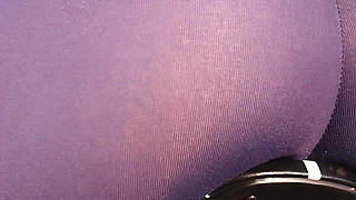 Hot Milf In Yoga Pants Riding A Bicycle And Teasing Her Big Ass