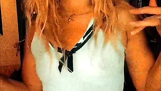 Blonde Slut Dancing