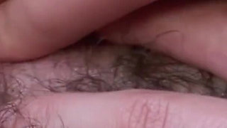 I hunt my cunt - young lady Johane Johansson rubs her nice hairy pussy