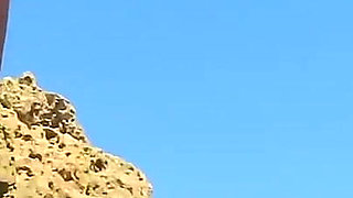 Ebony Teen Giving a Blowjob in Public