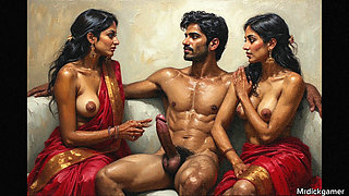 Indian banglore girl with her boy best friends threesome in hotel room