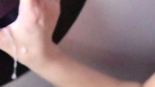 Girlfriend Sucks Condom off Stranger at Glory Hole