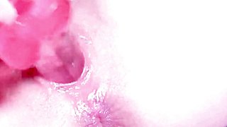 Tight pink pussy squirting orgasm