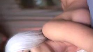 Busty blonde mature solo masturbation for webcam