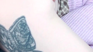 Step Mom Masturbates Next to Step Son on Couch Till Wild Fuck