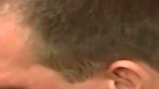 Threesome double penetrated ass fucking threesome in the pool table