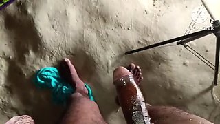 Desi Housewife Gets Her Ass Fucked After Oil Massage - Yousokhona